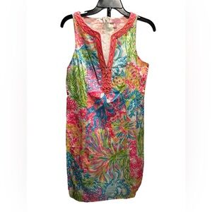 Lilly Pulitzer Ryder Shift Dress Lover’s Coral Size 4